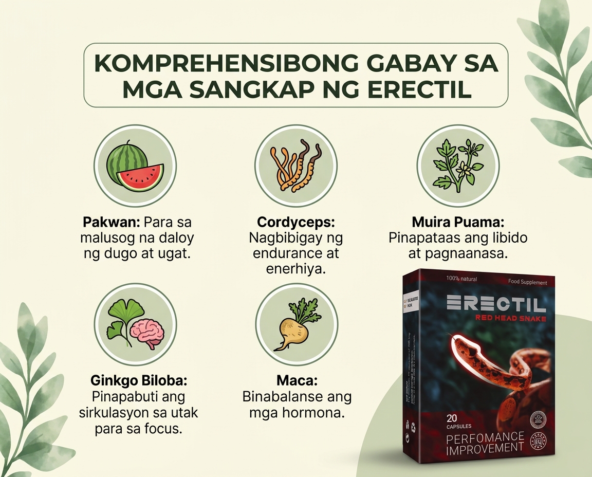 Erectil — mga benepisyo para sa lalaki