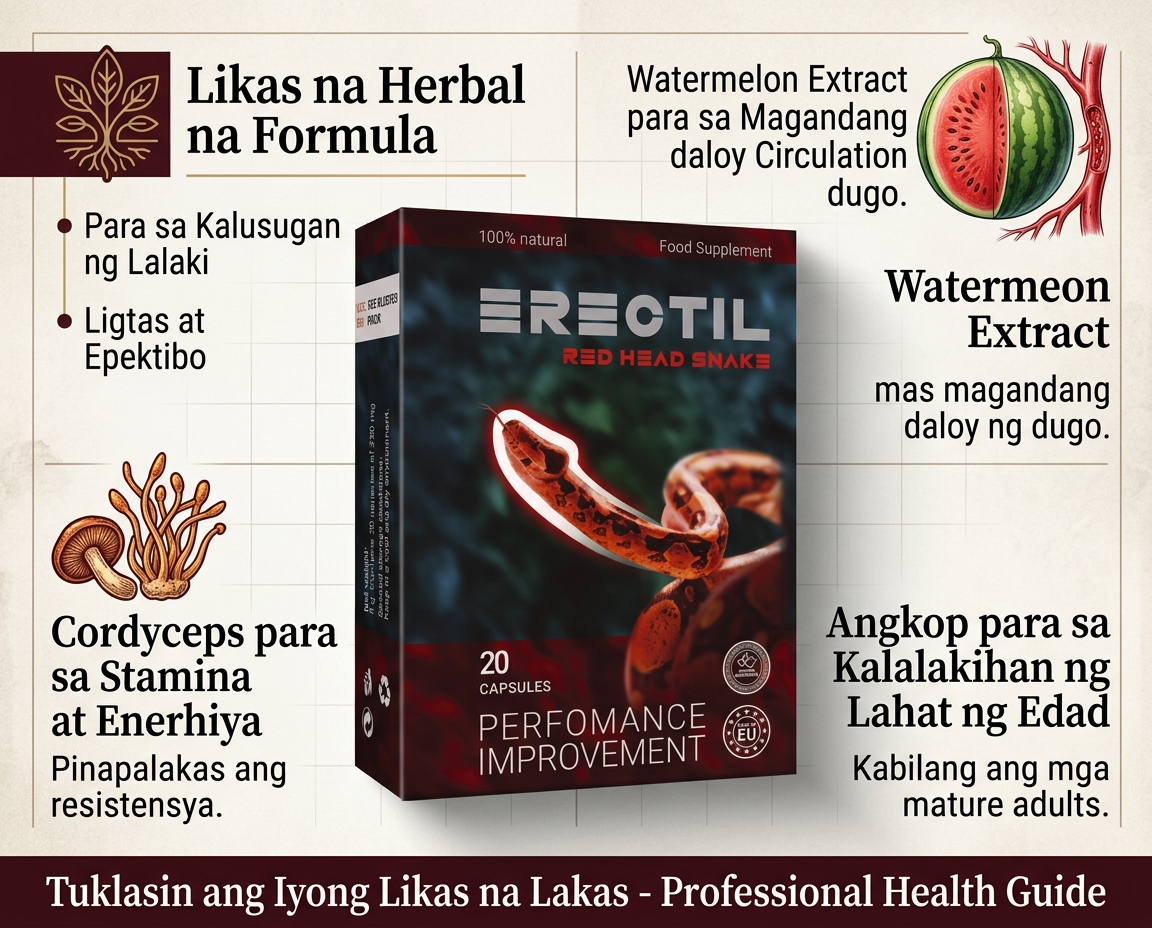 Likas na herbal na formula ng Erectil